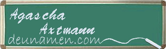 Agascha Axtmann Visitenkarte
